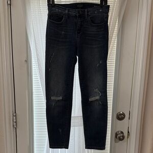 Judy Blue Dark Wash Distressed Jeans